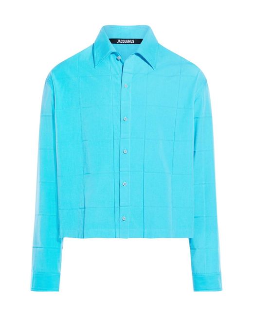 Jacquemus Blue La Chemise Corto Shirt for men