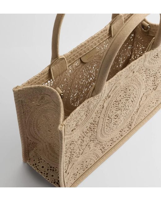 Dior Natural Medium Book Tote With Strap