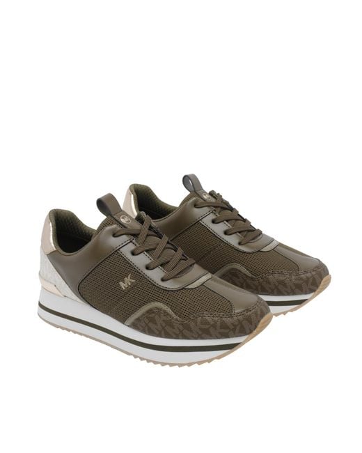 MICHAEL Michael Kors Brown Round-Toe Sneakers