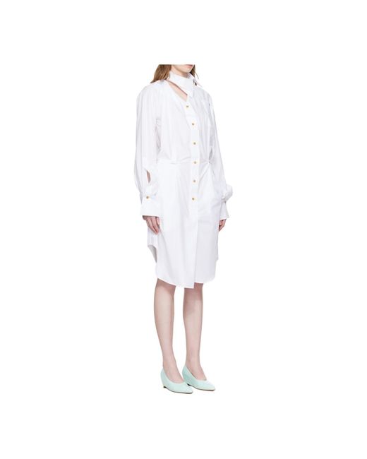 Vivienne Westwood White Drunken Shirt Dress