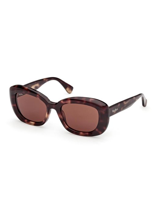 Max Mara Pink Elizabeth Square Frame Sunglasses
