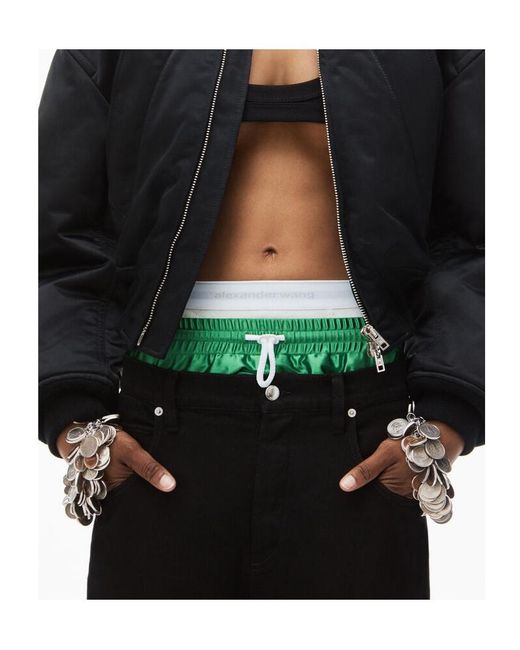 Alexander Wang Black Stacked Draped Jeans