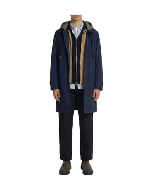 Moncler Blue Ttech Down Parka Jacket for men