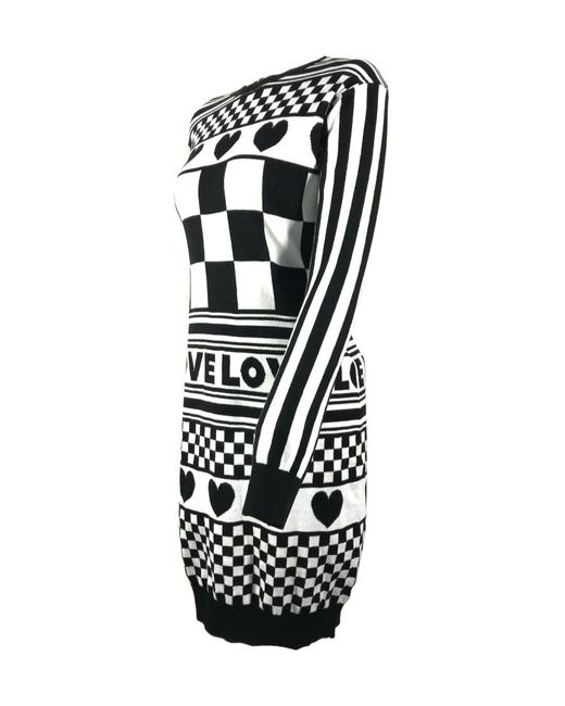 Moschino Black Logo Dress