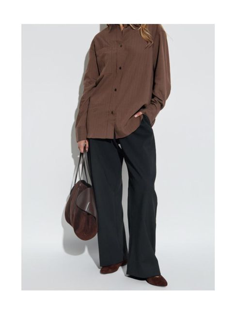 Studio Nicholson Black Belted Trousers