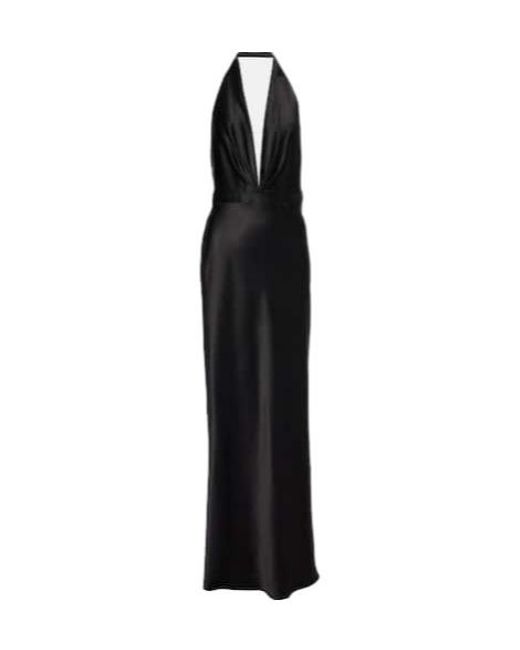 Nili Lotan Black Halter Neck Dress