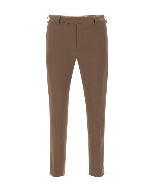 Pt Pantaloni Brown Pt Torino Edge Tapered Pants for men