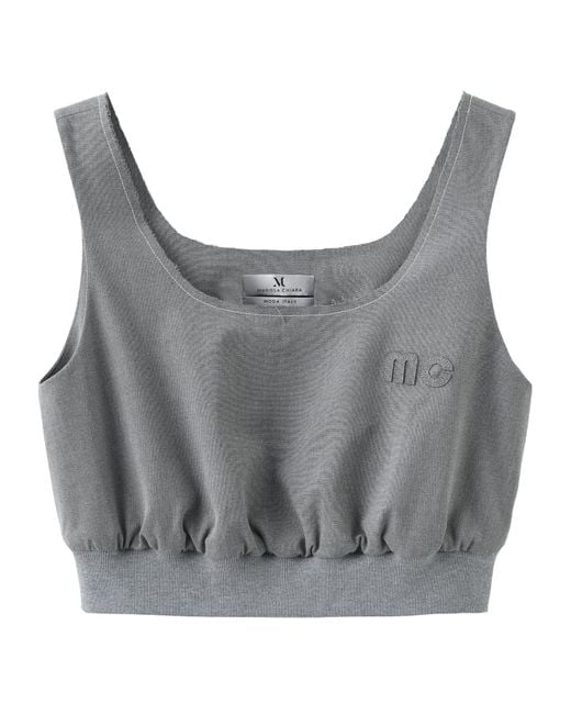 Marissa Chiara Off-The-Shoulder Camisole in Grey | Lyst UK