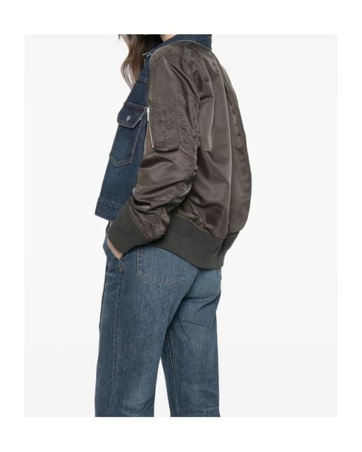 Sacai Blue Zip-Pocket Jacket