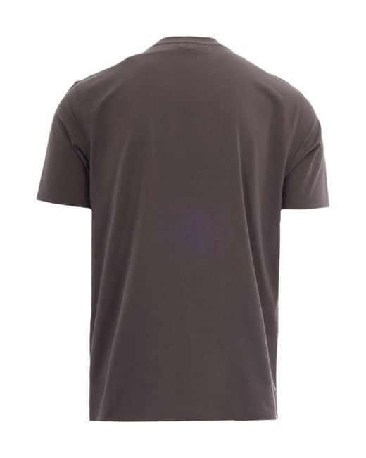 Emporio Armani Gray Crewneck Short-Sleeved T-Shirt for men