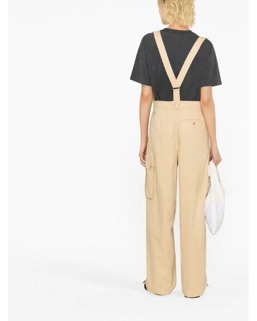 KENZO Natural Strap Overalls And Casual Pants