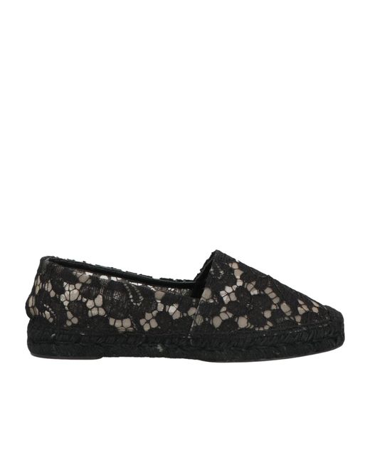 Dolce & Gabbana Black Solid Color Espadrilles