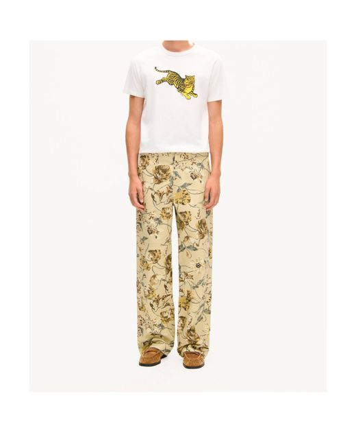 KENZO White Jumping Tiger' Slim T-Shirt for men