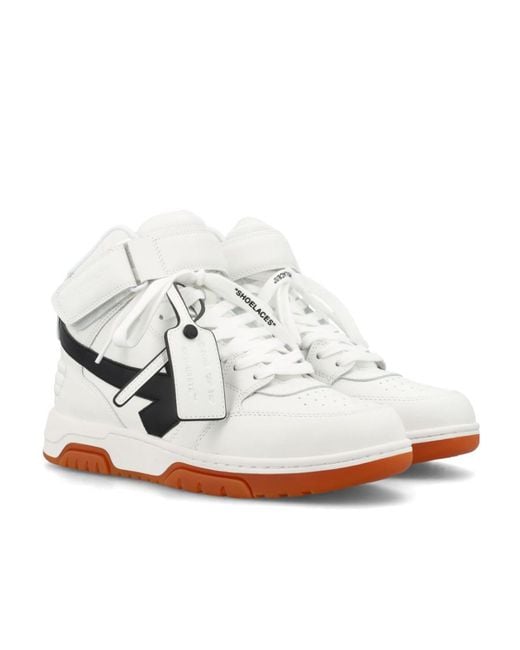 Off-White c/o Virgil Abloh White Out Of Office Mid-Top Sneakers for men