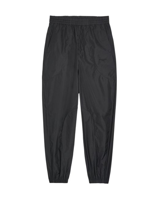 Givenchy Black Panelled Cotton-Shell Track Pants for men