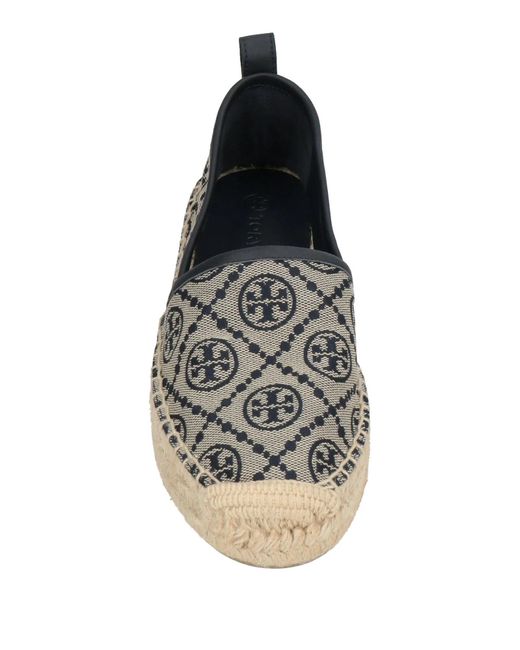 Tory Burch Gray Rinted Canvas Shoes