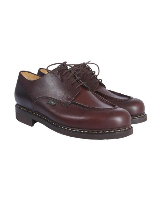 Paraboot Brown Chambord Lace-Up Shoes for men