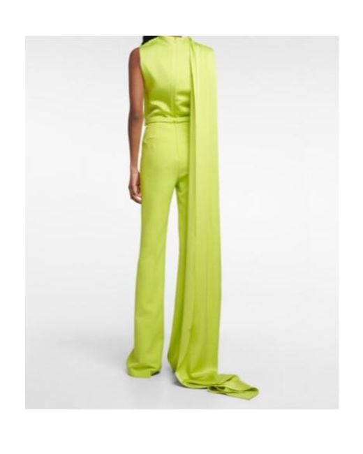 Safiyaa Yellow Cara Crêpe Jumpsuit