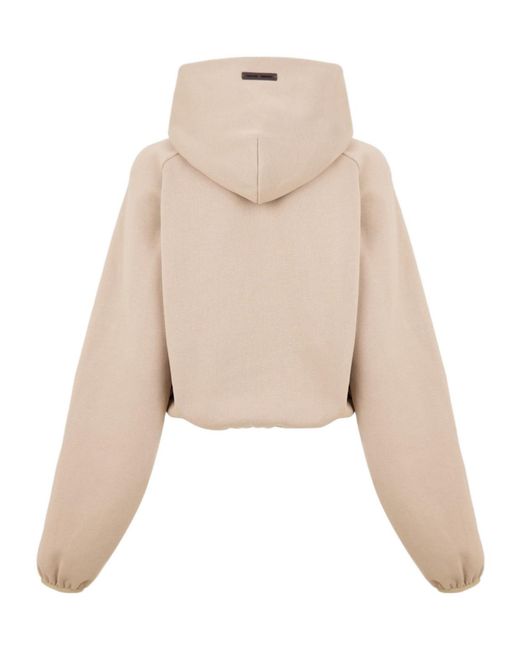 Fear Of God Natural Logo Hooded Sweatshirt