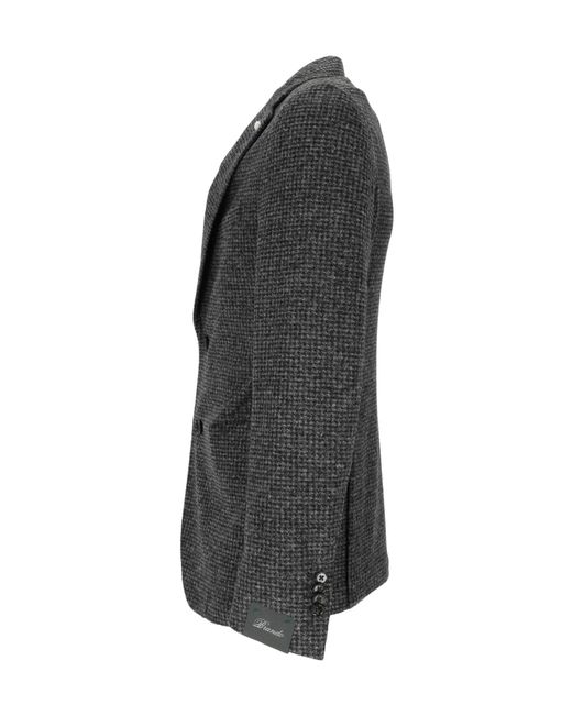 Lubiam Black Single-Breasted Suit Jacket for men