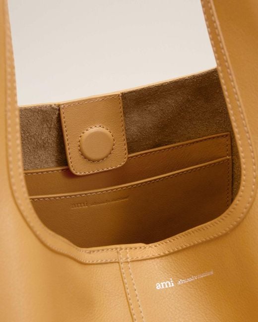 AMI Natural Large Etienne Shoulder Bag for men