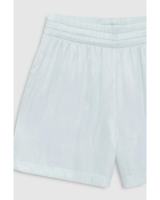Anine Bing Blue Kam Elasticated-Waistband Shorts