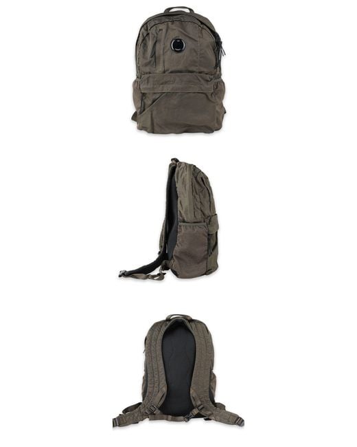 C P Company Gray B Lens Backpack for men