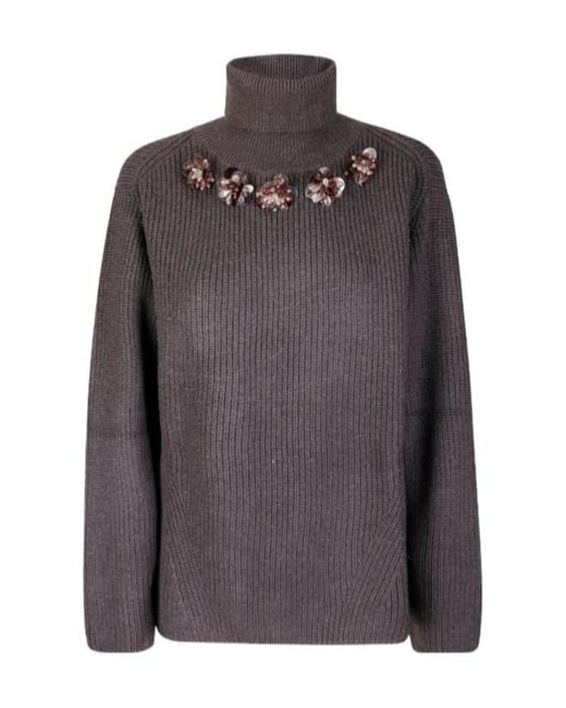 P.A.R.O.S.H. Brown Wool Sweater