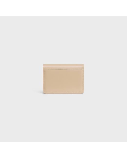 Céline Natural Card Holder With Flap Triomphe