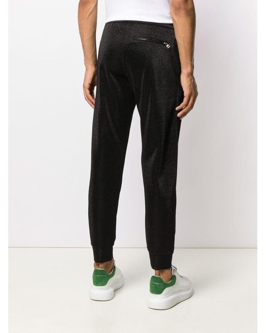 McQueen Black Logo Sweatpants for men