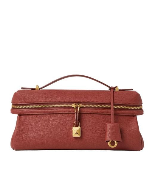 Loro Piana Red Extra Softy L29 Shoulder Bag