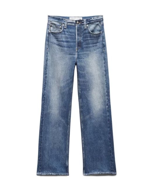 Rag & Bone Blue Belt Loop Jeans