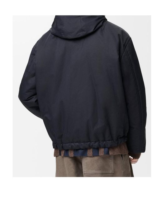 Loewe Blue Technical Padded Jacket for men