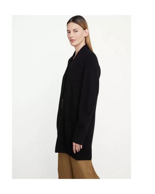 Vince Blue Open-Front Cashmere Cardi-Coat