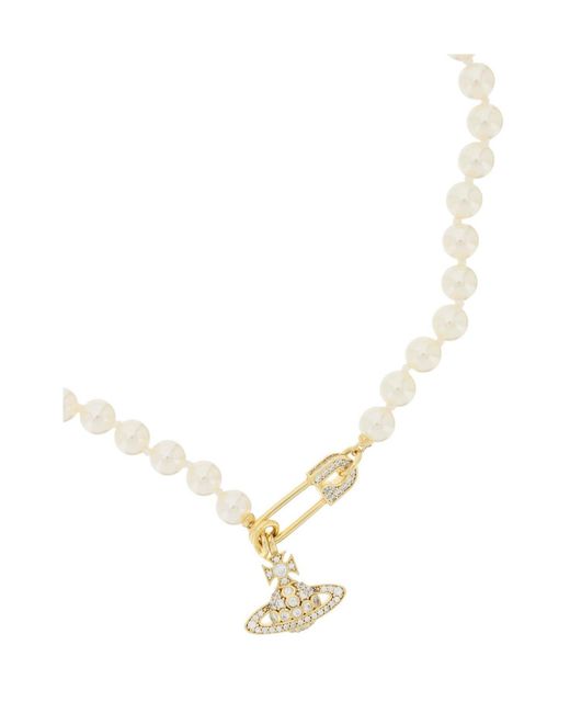Vivienne Westwood White Lucrece Necklace