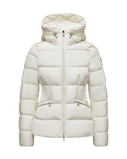 Moncler Gray Avoce Hooded Short Down Jacket