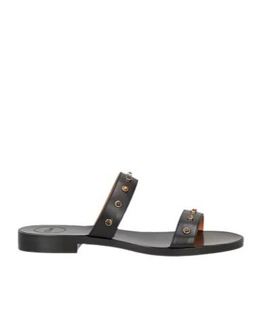 Chloé Black Wide-Strap Slippers