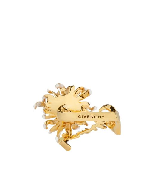 Givenchy Metallic Daisy Ring