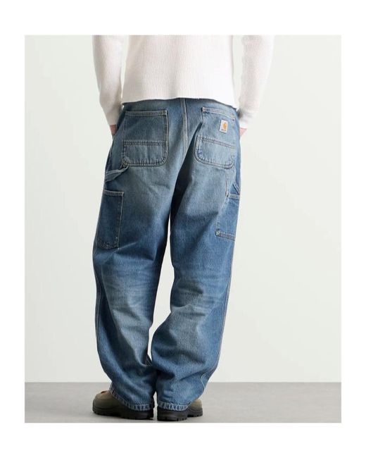 Carhartt Paint Splatter Straight-Leg Jeans in Blue for Men | Lyst UK