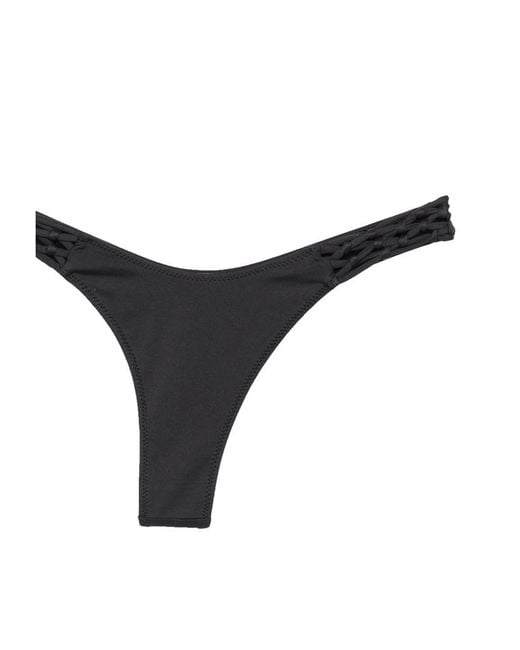 Frankie's Bikinis Black Smooth-Finish Swim Trunks