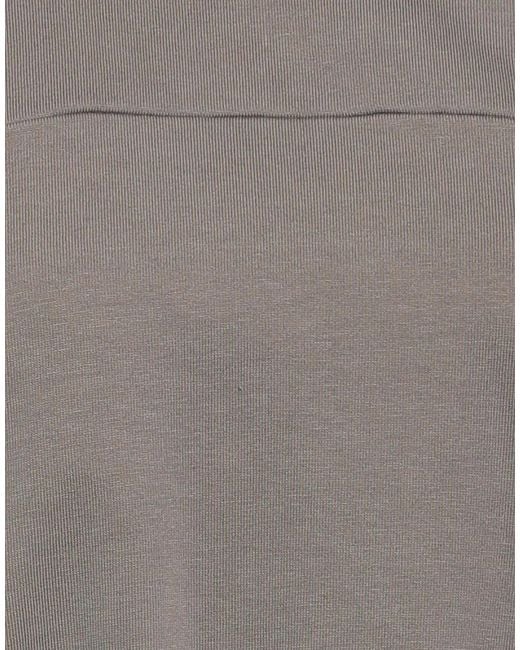 Rick Owens Gray Solid-Color Long-Sleeve Fleece Hoodie