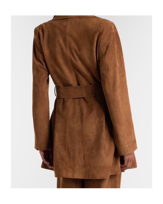 Nour Hammour Brown Kerry's Belted Jacket