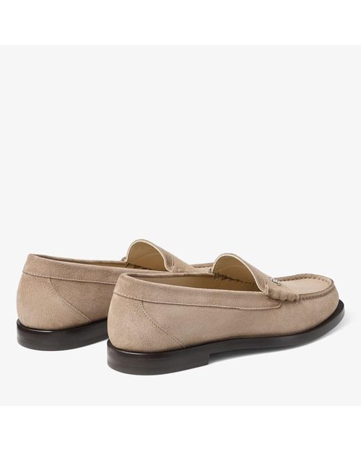Jimmy Choo Brown Ethan Jc Emblem Loafers for men
