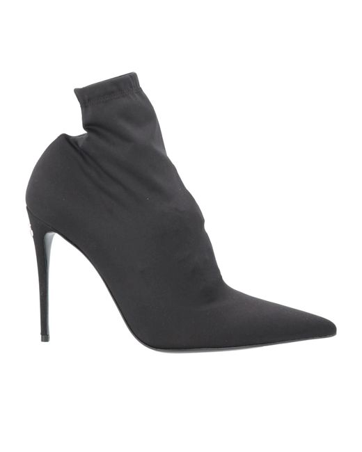 Dolce & Gabbana Black Solid Color Ankle Boots