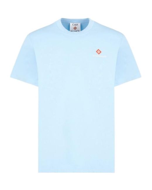 Casablanca Blue Classic T-Shirt for men