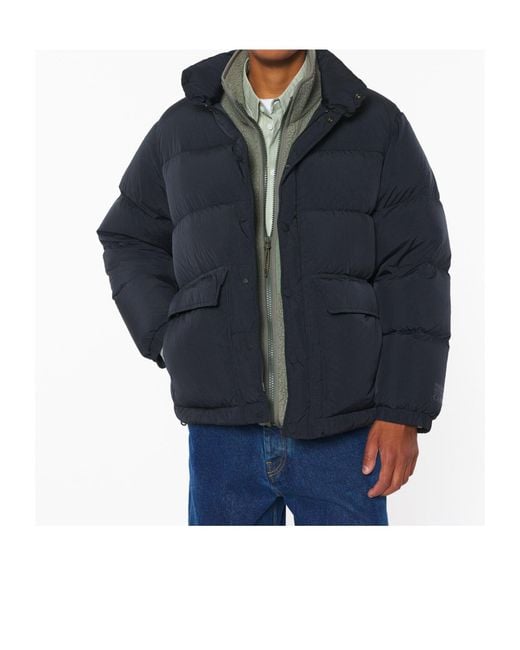Maison Kitsuné Blue Maison Kitsuné Quilted Puffer Jacket for men