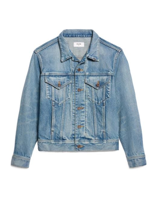 Céline Blue Trucker Jacket for men