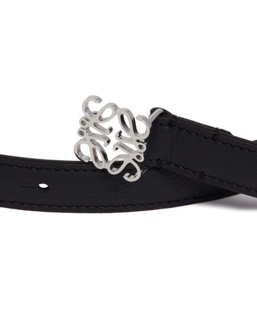 Loewe White Anagram Buckled Belt