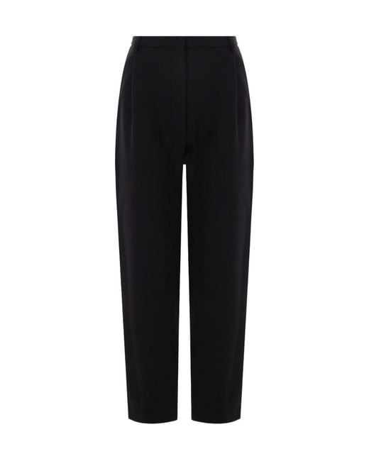 Alaïa Black Alaïa High-Waist Cropped Trousers