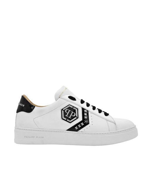 Philipp Plein White Round-Head Sneakers for men